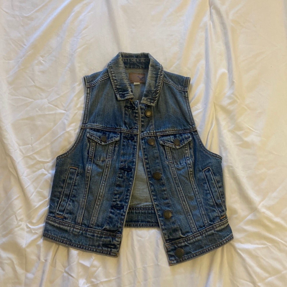 American Eagle Denim Vest